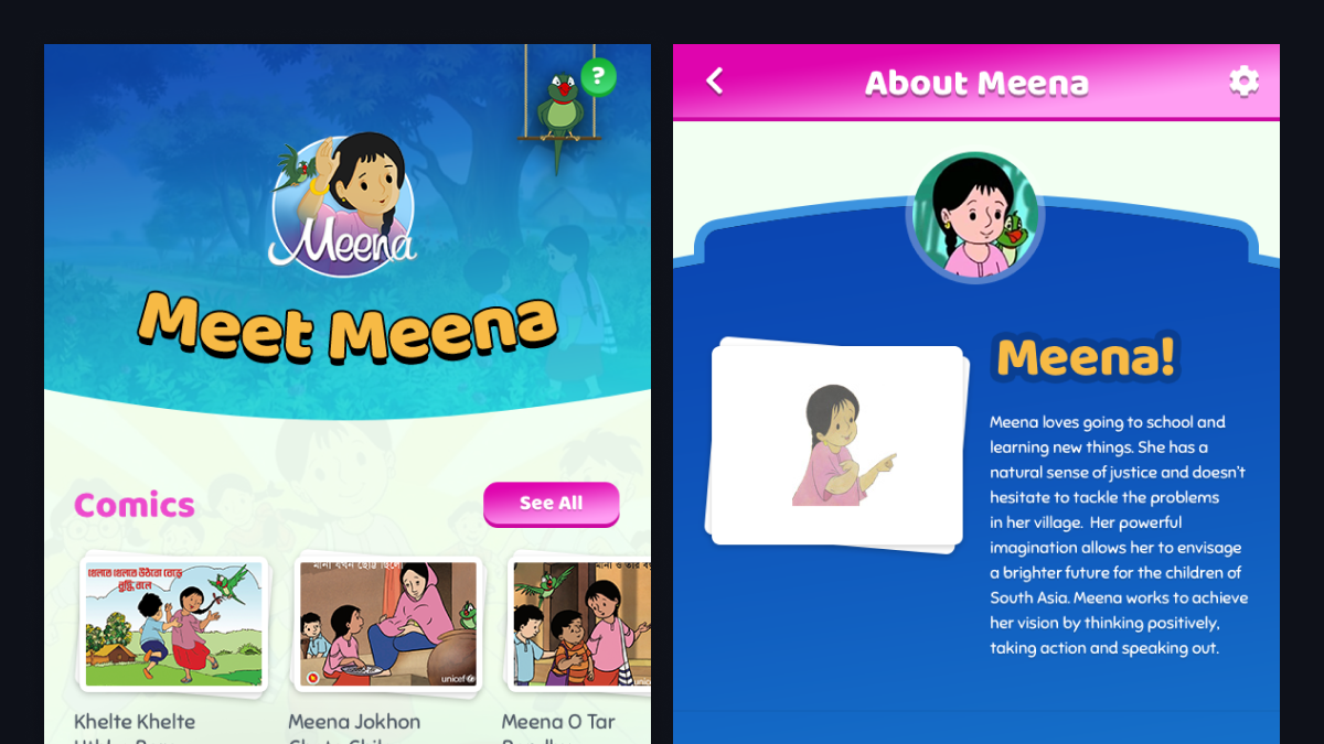 Meena App for Children